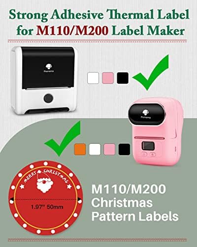 Производител на етикети Phomemo-M110S со етикета 1 50x50- Mini Portabel Bluetooth етикета машина за производство на деловни