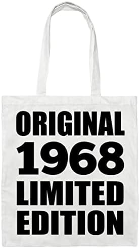 DesignSify 55 -ти роденден Оригинално 1968 Ограничено издание, памук тота торба за еднократна употреба за намирници за патувања