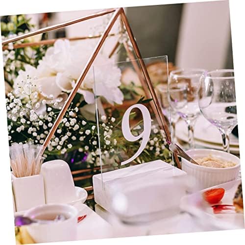 Sewacc свадба декор 100 парчиња забава Плоча за прием чисто седиште во кое се прикажува свадба DIY ресторан празен знак декор