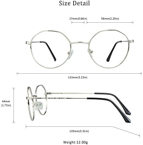 LifeArt Круг Легура Рамка Очила Сина Светлина Блокирање Очила Очила За Читање+4.00 Зголемување