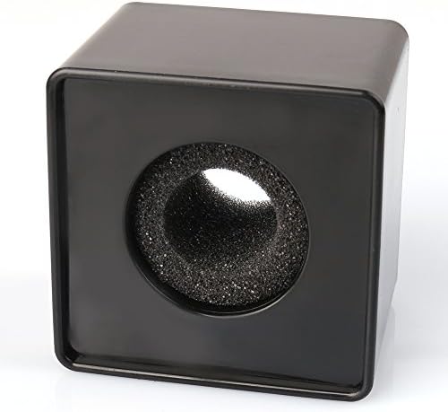 1 п.п. Нова квадратна коцка образец ABS микрофон за интервју со лого на лого Станица 37мм/1,46 Дупка со сунѓер