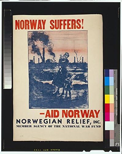 Фотографија на историски производи: Втората светска војна, Втората светска војна, Норвешка страда, помош Норвешка, деца, горење