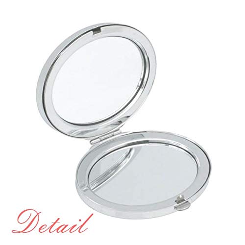 Симбол на тастатура ЕСС ЕСС Арт Деко Подарок моден огледало преносен преклопен шминка со двојни странични очила