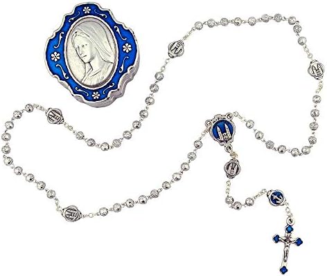 Сет за подароци за мини Розарија | Над 15 предмети и стилови | Голем случај | Обоени акценти на емајл | Христијански накит