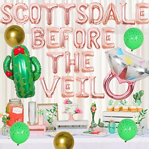 Декорации за забави на Скотсдејл Бачелорет - Скотсдејл пред невестата на балон за балон да биде балони со фолија од дијаманти