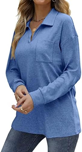 Блузи за жени бизнис случајна есен мода 2022 врвови со долги ракави кошули жени маички кошули