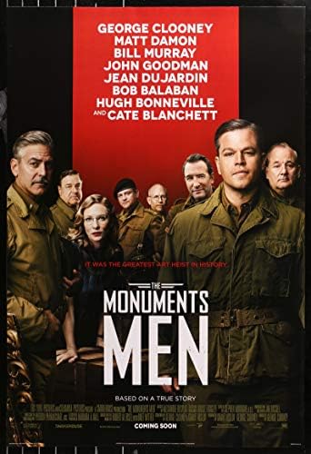 Споменици мажи - 27 x40 D/s Оригинален филм Постер Еден лист 2014 Georgeорџ Клуни
