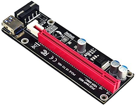 0IM USB3 0 PCI-E 1x до 16x Extender Riser Adapter Adapter SATA-4PIN Power Power