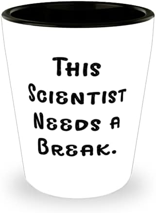 Научник За Колегите, На Овој Научник Му Треба Пауза, Единствена Идеја Научник Застрелан Стакло, Керамичка Чаша Од Пријатели