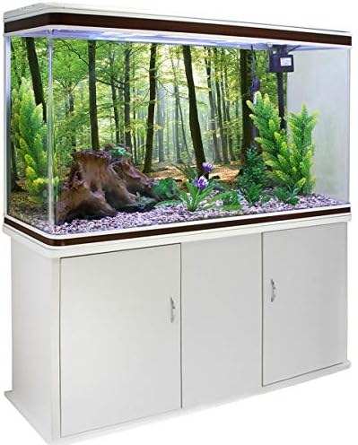 Декорација на аквариум за дома T&H - 60,8 W x 24,4 H Природни тематски материјали за дома