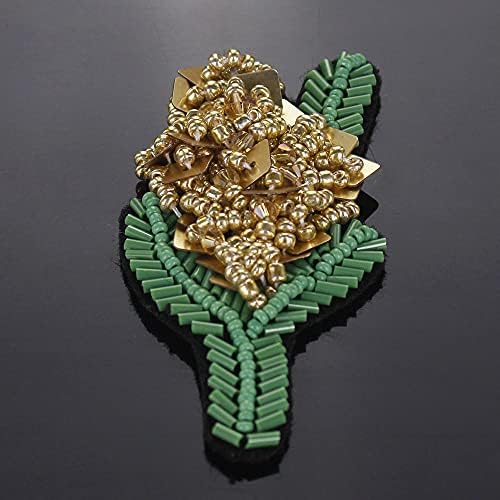 Цвеќиња со брада рачно изработена апликација за закрпи за облека шијте на чевли торба занаетчиски занает 3piece