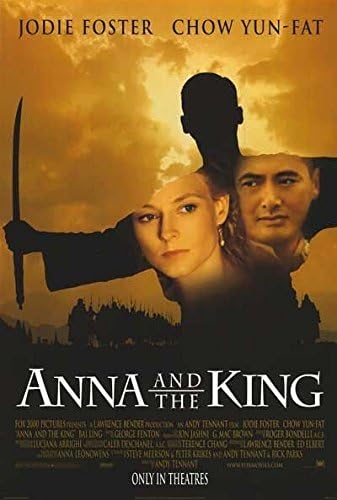 Ана и кралот - 27x40 d/s Оригинален филм Постер Еден лист 1999 odоди Фостер Чоу Јун -маст