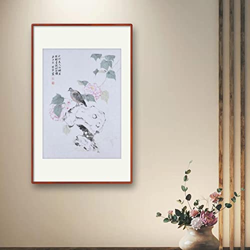 Flos hibisci mutabilis желка гулаб кинески сликарство рачно насликано уметничко дело wallидно уметност ориентално азиско мастило