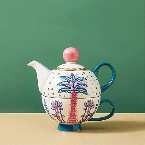 Ccbuy саксија за садови поставени домаќинства попладневен чај сет -миризба за миризливи чајници за чајник еден сад една чаша