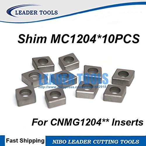 FINCOS MC1204*10pcs Карбид Вметнува Shim за CNMG120404/08/12,75 Степен Shim За Mclnr/MCBNR/MCKNR/Mcsnr Држач За Алатки За Вртење,