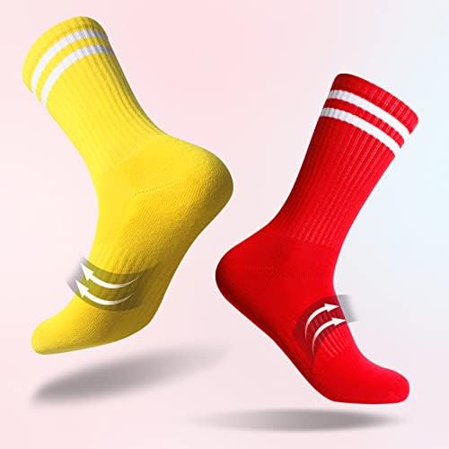 Фондација женски атлетски екипи чорапи 6 пакувања, трчање чорапи со перничиња со атмосфера со поддршка за лак