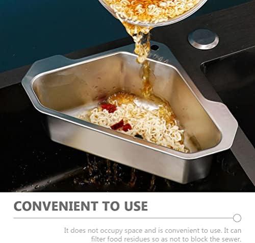 Doitool не'рѓосувачки челик агол мијалник за мијалник- бесплатен кујнски мијалник кади висечки држач за сунѓер за сунѓер за