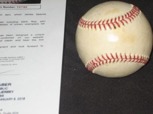 Џо Димаџо Јенкис Со Автограм Потпишан Оал Мекфејл Бејзбол Јса најдобри Желби-Бејзбол Со Автограм