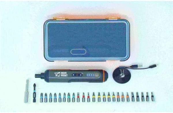 4V шрафцигер за стапчиња со 12 бита и USB кабел за полнење