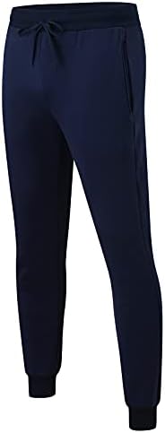 Sezcxlgg се пот за мажи машка хип хоп панталони обични цврсти чипка-чипка патеки за патеки за манжетни со џеб