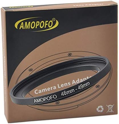 Адаптер за прстен од 46мм до 49мм метал за чекор за канон, за Никон, за Sony, за Fuji, Lenses на фотоапарати и UV, ND, CPL Filters