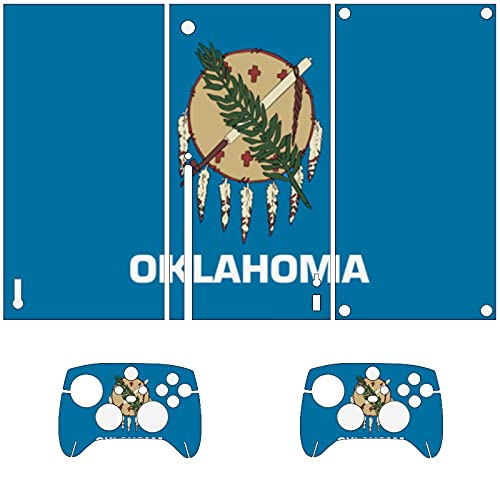 Знаме на конзолата на Оклахома Xbox Seriesx и контролор кожи винил на налепница на налепница за налепница на кожата