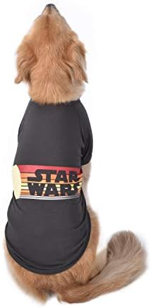 Војна на Starвездите за миленичиња ретро лого кучиња Tee | Кошула за кучиња во „Војна на Starвездите“ за кучиња со средна големина