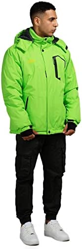 Корбуит ски -јакна со аспиратор за мажи водоотпорен снежен зимски палто