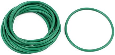 IiVverr 10pcs зелена 38мм x 1,9мм отпорност на топлина што не е отпорна на маслото NBR нитрил гума o прстен запечатување на