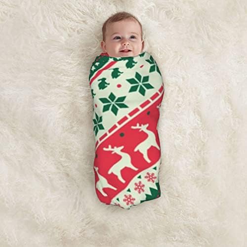 Божиќно ќебе за Божиќно бебе кое прима ќебе за новороденче, шетач на расадник за поклопец