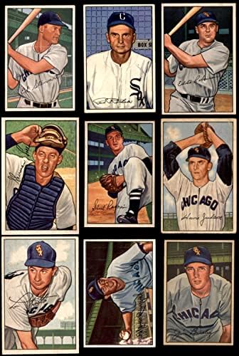 1952 Bowman Chicago White Sox Team го постави Чикаго Вајт Сокс Екс Вајт Сокс
