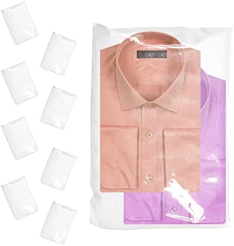 Амиф чисти поли торби со големина од 12 x 18, пакет од 100 вреќи со маици со полиетилен, пластични кеси со рамна облека за пакување