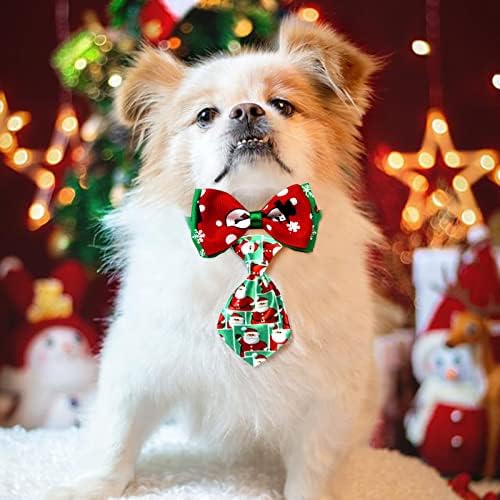 Близу Божиќна Облека За Миленичиња Одговара На Божиќни Празници Вратоврски За Миленичиња Мачки И Кучиња Елени Со Точки Снегулка