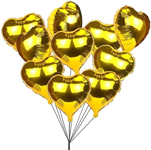 24 ”злато во облик на срце, балон со фолија за забава, роденден, Божиќ, Денот на вineубените, свадба, ангажман, домашна декорација