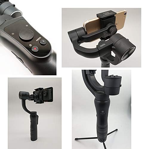 Roponan GimbalPro X 3-ASIX стабилизиран рачен џимбал за мобилни телефони под 7,8 инчи и GoPro 3/4/5/6 камера