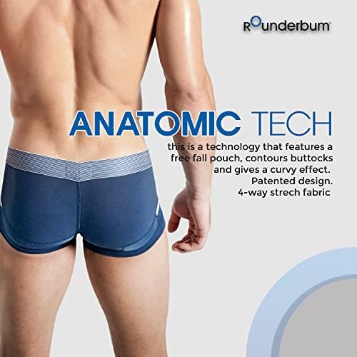Rounderbum | Машка долна облека | Боксери за мажи - мини труба | Анатомска технологија - удобна памучна долна облека за долна