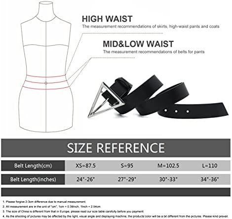 Hotwills Belts For Women Forts Fasure Bide Wide Weist Belt со бронзен триаголник тока