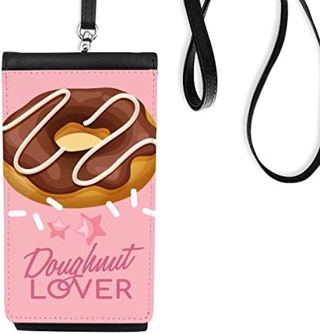 Чоколадо крофна западна десерт телефонска чанта чанта што виси мобилна торбичка црн џеб