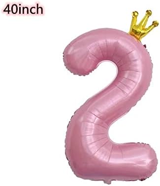 40 инчен Розова Круна 21 Балон,21 Роденден Балон,21 Годишен Балон, Број 21 Балон,Гигант 21 Балони,12-ти 21-ви Роденден Годишнина