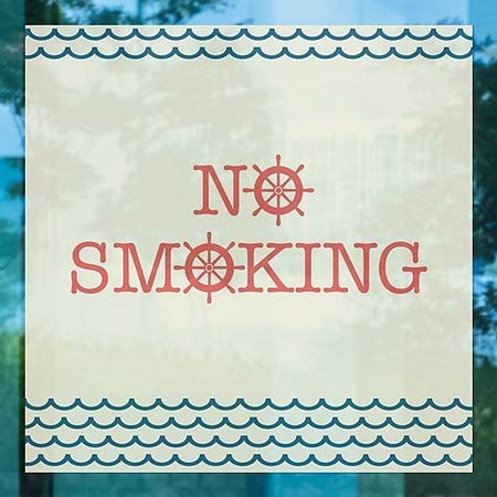 CGSignLab |Не Пушењето-Наутички Бран Јасен Прозорец Се Држат | 12x12