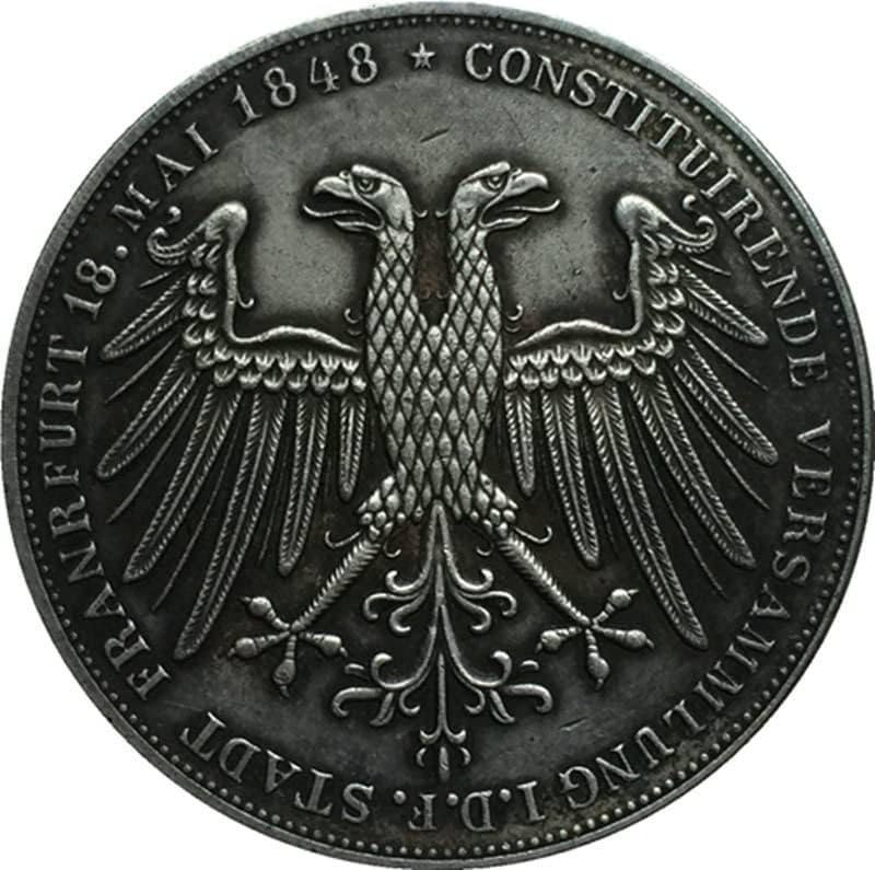 1848 германски Монети Бакарни Сребрени Антички Монети Монети Ракотворби Колекција дува
