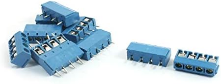 Нов LON0167 10 PCS Blue 4pins 5mm Termin Termin Terminal Blocks 16A 300V за PCB табла (10 Stücke Blau 4 Pins 5mm Pitch Schraubklemmenblöcke