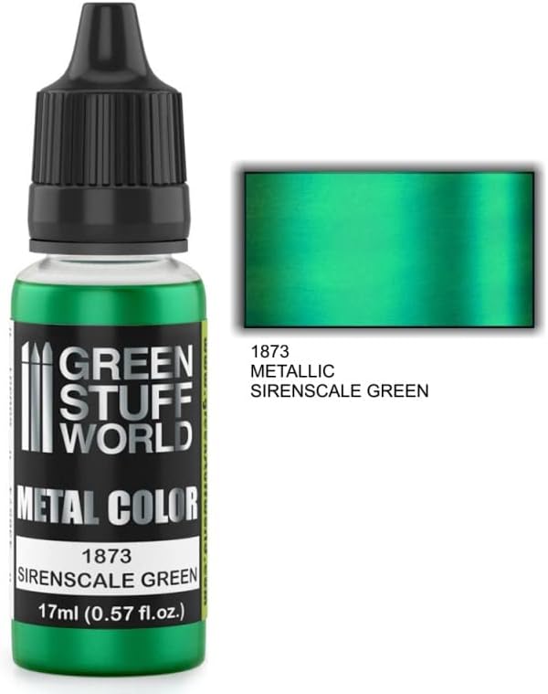 Светот на зелени работи - металик боја Sirencale Green 1873 за модели и минијатури