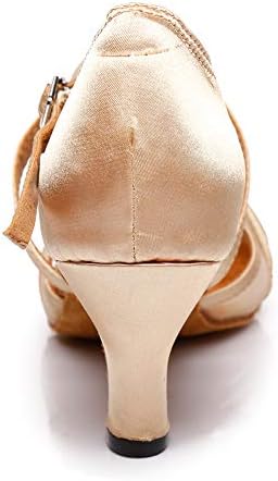 Ykxlm Латински танцувачки чевли за жени професионални сала за танцување во салса перформанси свадбени чевли за танцување, модел