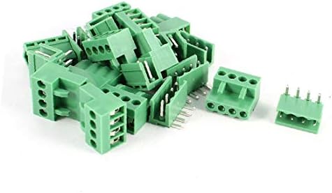 X-Ree 10 Поставете 3,96мм Pitch Female Female Whent Pin Header PCB Pluggable Terminal Block Connector (10 сет Connettore Femmina