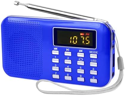 Оставајќи Radios Portable AM ​​FM со MP3 звучник, преносна радио поддршка микро SD/TF картичка/USB/снимање на музика, напојување