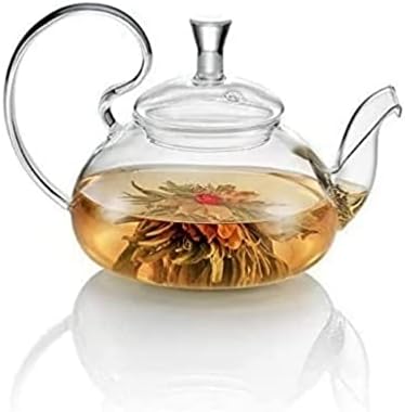 Чај чај стакло чајник од не'рѓосувачки челик 500мл, 17x12x11,7 см