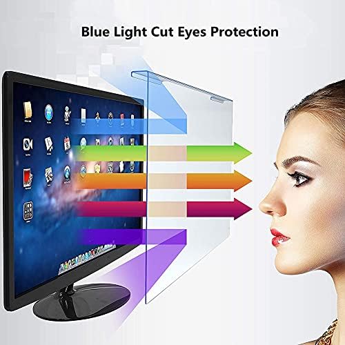 WSHA акрилна сина светлина за блокирање на екранот за заштита на екранот за заштита на компјутер LED компјутерски монитор- анти-UV