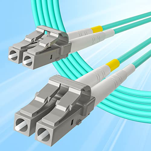 Кабел за лепенка со влакна-LC до LC OM3 10 GB/Gigabit Мулти-режим Jumper Duplex 50/125μM LSZH влакна Оптички кабел за SFP Transcessiver,