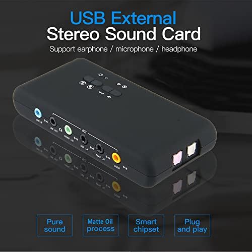 JSSL USB 7.1 Звучна Картичка Аудио Оптички Интерфејс, Двојна Глава На Микрофон, Вистински 8-Канален Надворешен Кабел Далечински Будење Студио Рекорд Звучна Картичка За ?
